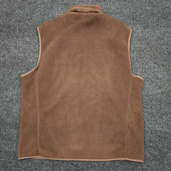 Vintage Patagonia Mens XL Brown Fleece Synchilla Full Zip Vest Y2K - Picture 4 of 9